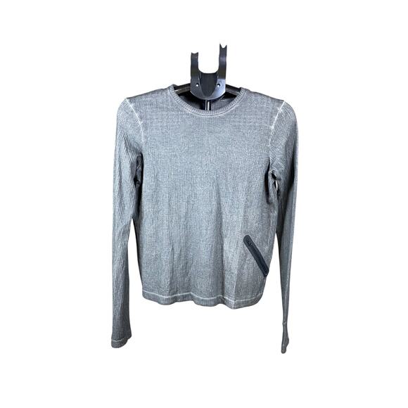 Nike Tech Pack Dri-FIT Long Sleeve Top Women Small Gray Lightweight Performance - Picture 2 of 5